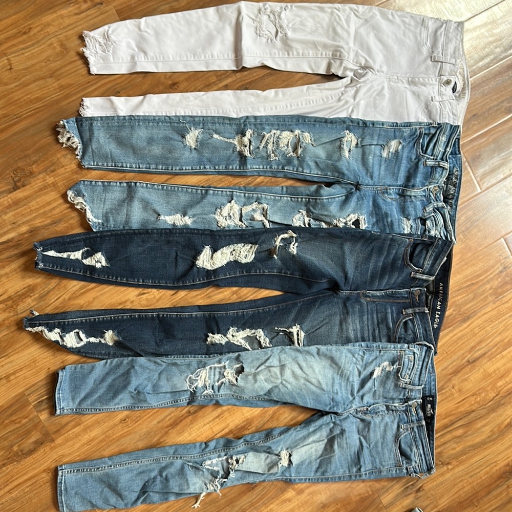 American Eagle and Hollister Skinny Jeans